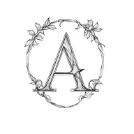 Initial A tattoo design idea