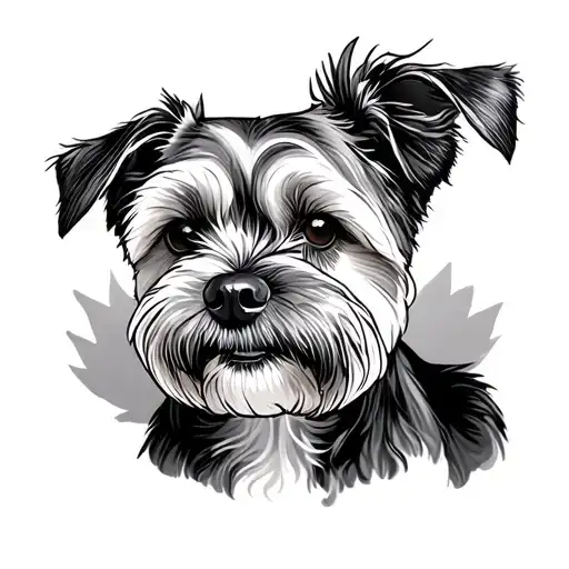 Border Terrier tattoo design idea