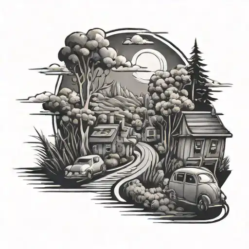 Road To Riches tattoo design idea