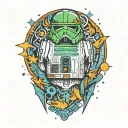 Star Wars characters tattoo design idea