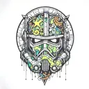 Star Wars characters tattoo design idea