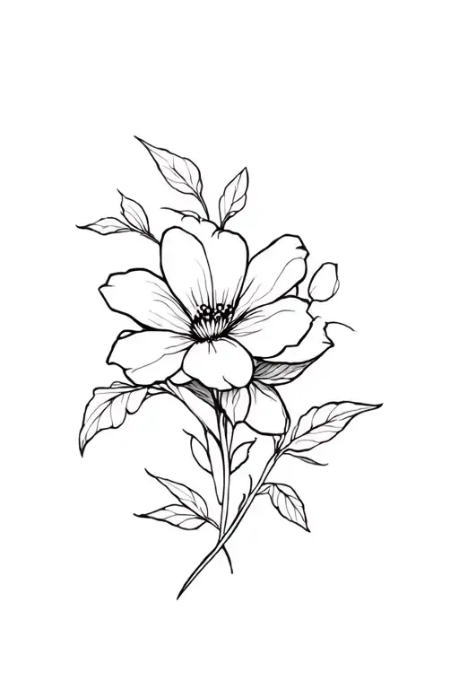 Yoda Flowers tattoo design idea