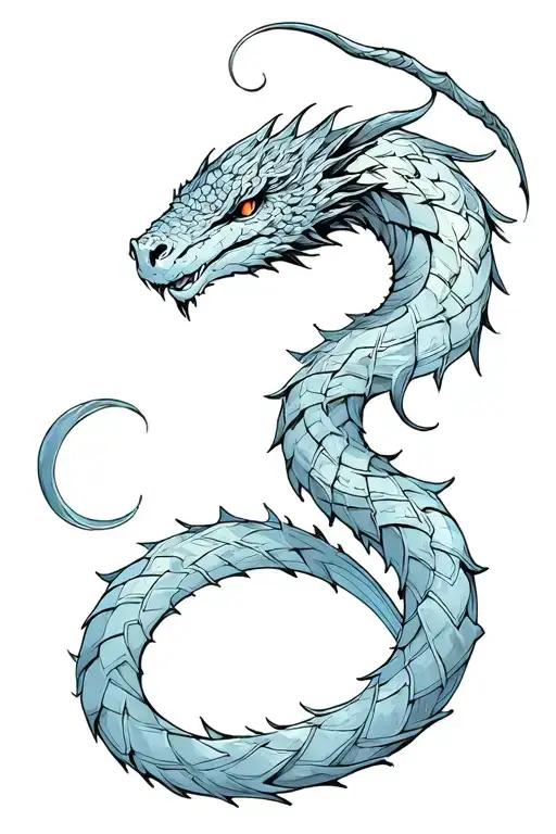 Jörmungandr wrapped tattoo design idea