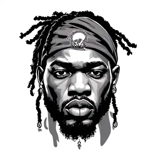 get rich die tryin hand t tattoo design idea