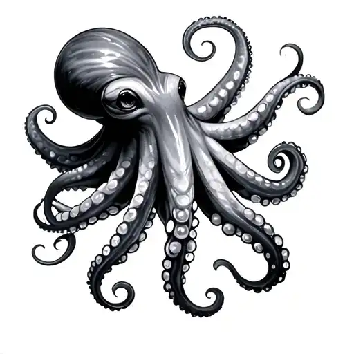 Japanese Octopus tattoo design idea