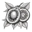 Passionfruit tattoo design idea