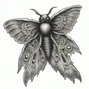 mothman tattoo design idea