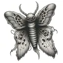 mothman tattoo design idea