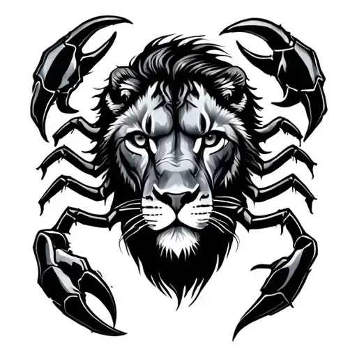 Leo Scorpio tattoo design idea