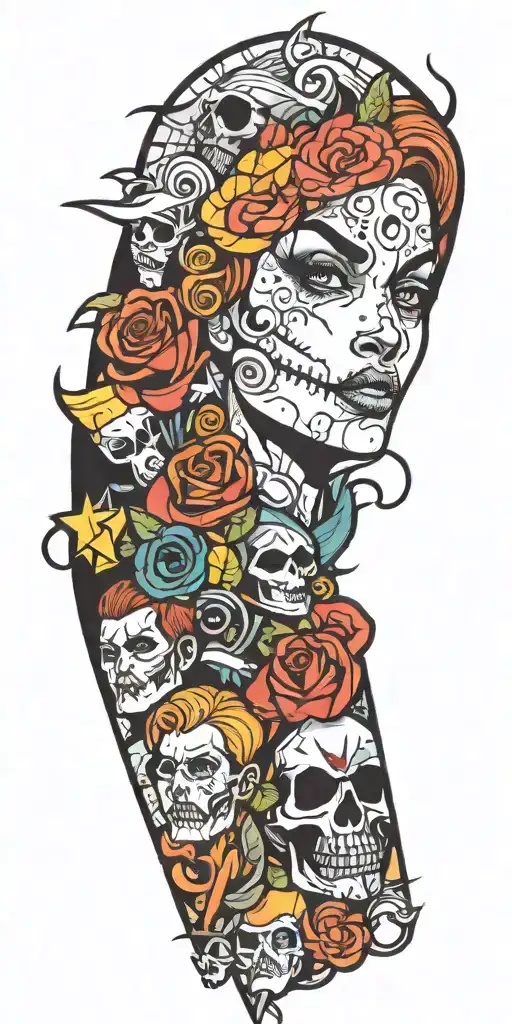 comic panel styled tattoo tattoo design idea