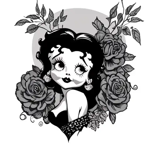 Betty Boop tattoo design idea