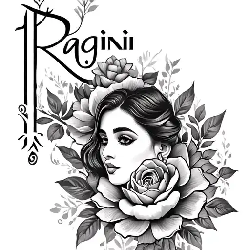 I want to make one name tattoo of Ragini but if someone read it pronounce as Rajesh   tattoo design idea