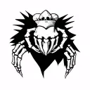skeleton hands claddagh symbol tattoo design idea