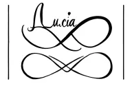 The name Lucia with a date mixed with the infinity form tattoo design idea