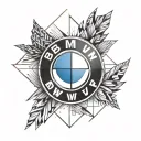 bmw logo combined tattoo tattoo design idea