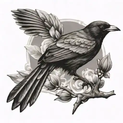 blackbird tattoo design idea