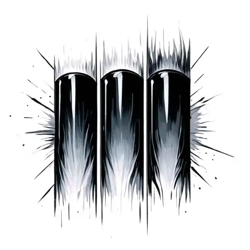 three nails  tattoo design idea