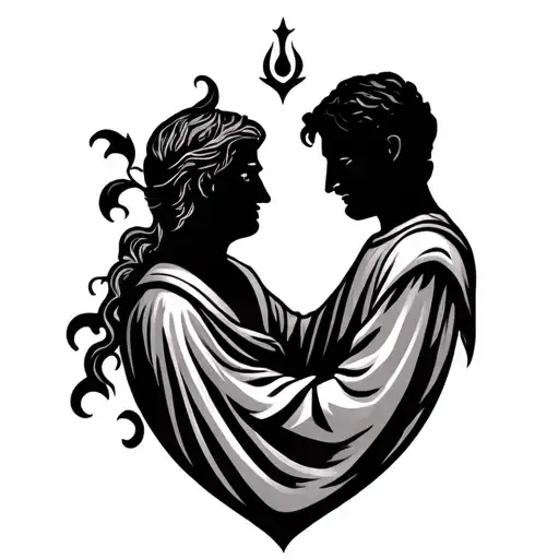 Father And Son Symbol tattoo design idea