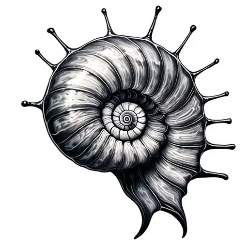 Nautilus tattoo design idea