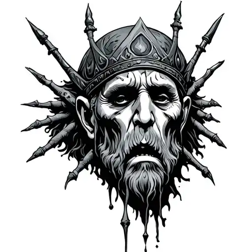leper king tattoo design idea