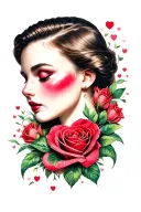 flash tattoo design idea for Valentine's Day tattoo design idea