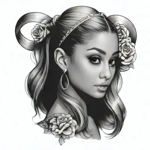 Ariana Grande tattoo design idea