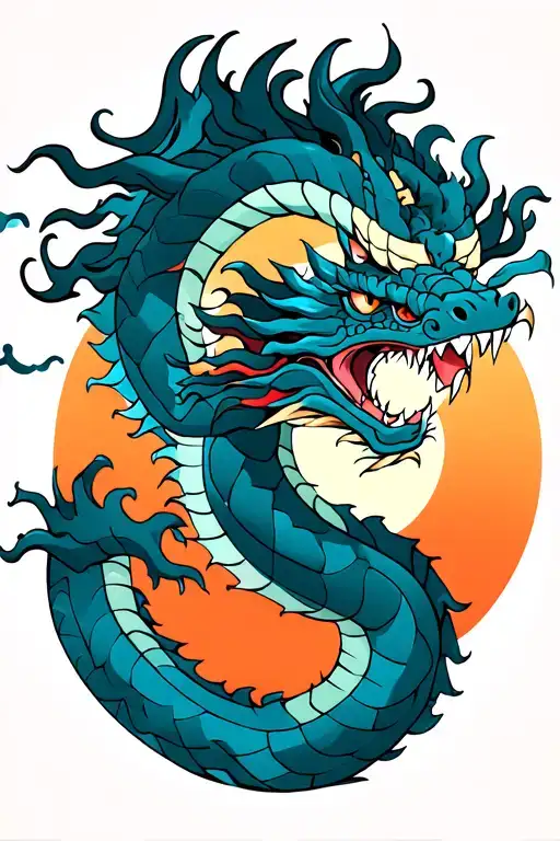 dragon crawling down arm tattoo design idea