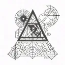 not equal math symbol tattoo design idea