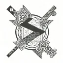 not equal math symbol tattoo design idea