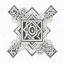 not equal math symbol tattoo design idea