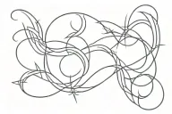 neotribal lines forming tattoo design idea