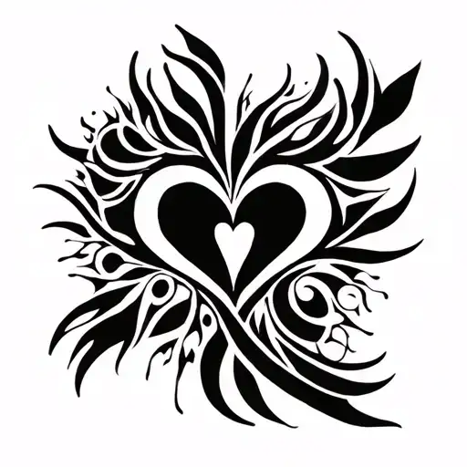 powerful , loves nature, spread love, survive though hard time , strong in personality, loves tribal ancient unique weir tattoo design idea