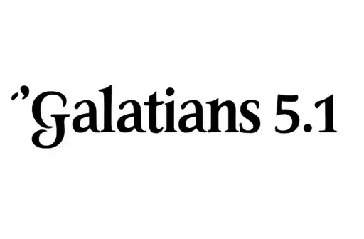 "Galatians 5:1" tattoo design idea