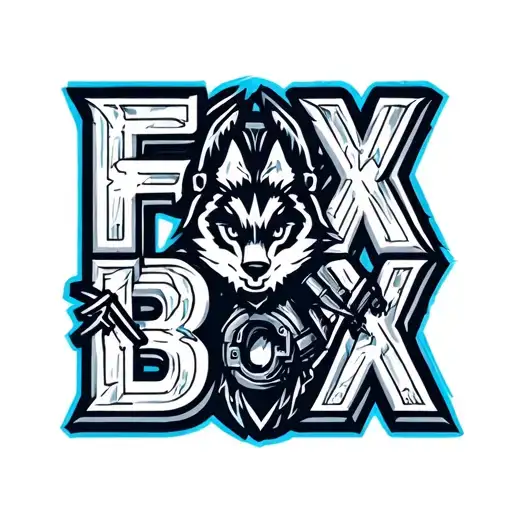 "Fox Box" "Fox Box" "Fox Box" Mechanical Fox Box logo tattoo design idea