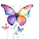 butterflies freedom lesbian tattoo design idea