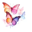 butterflies freedom lesbian tattoo design idea