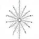 sonne dot work tattoo design idea