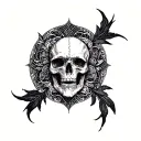 deep but enclosed on be even tattoo design idea