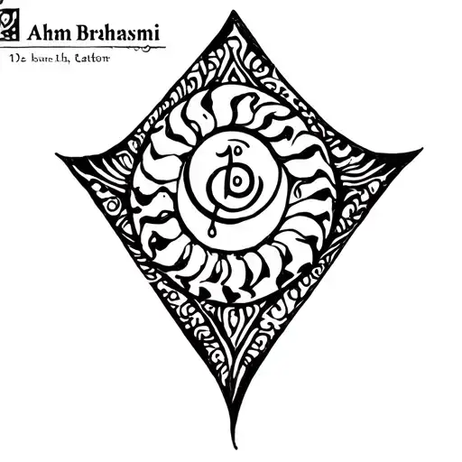 Aham Brahmasmi in Sanskrit tattoo design idea
