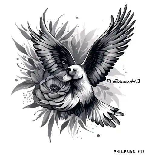 Philippians 4 13 tattoo design idea