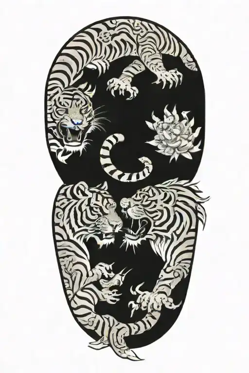 tiger tattoo design idea