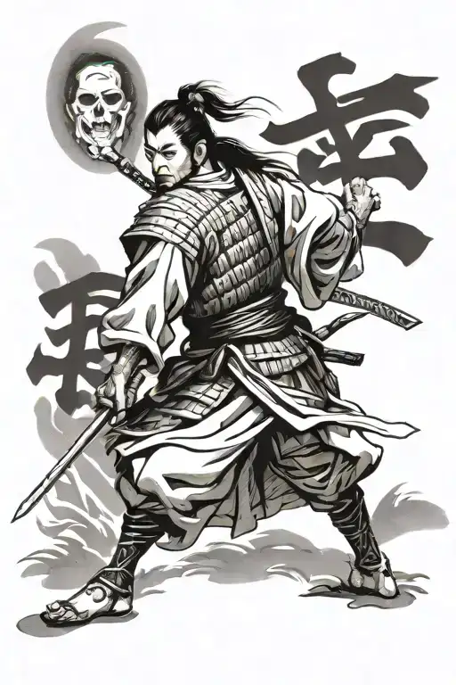 Miyamoto Musashi tattoo design idea