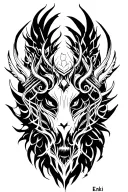Enki tattoo design idea