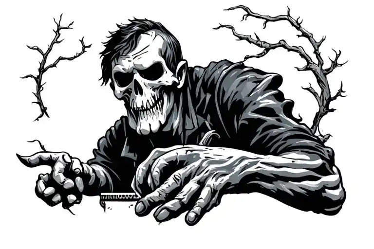 jack and the bean stock tattoo design idea