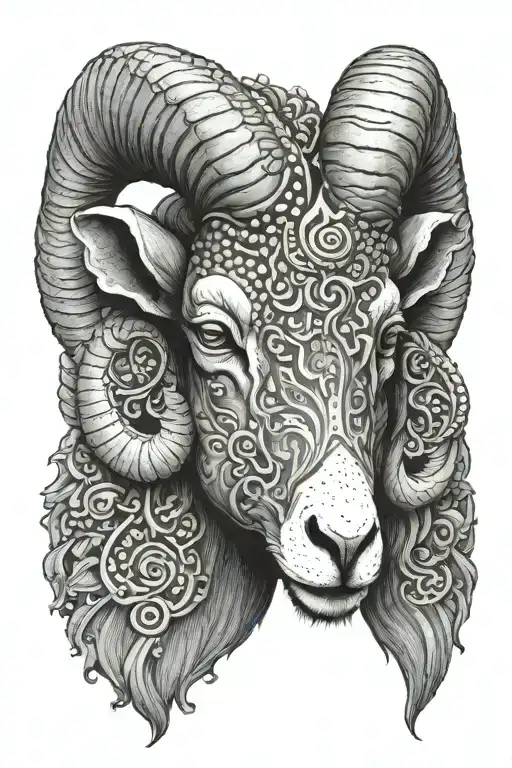 Ram head tattoo tattoo design idea
