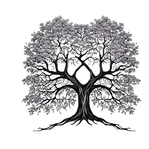 a tree of life keeping the tattoo narrow and vertical. nothing too extra  tattoo design idea