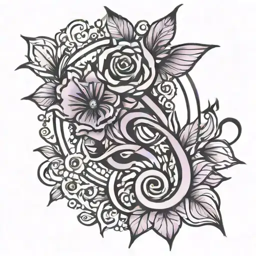 domestic violence survivor symbol combined tattoo design idea