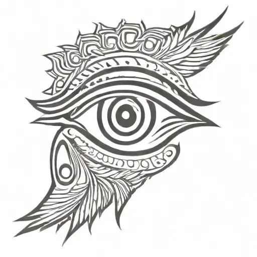 horus eye tattoo design idea