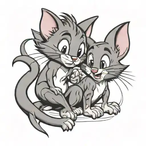 Tom And Jerry tattoo design idea