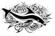Dolphin tattoo design idea